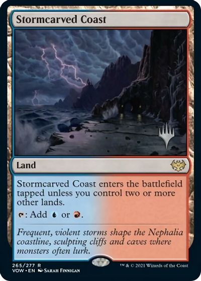 Stormcarved Coast (Promo Pack) [Innistrad: Crimson Vow Promos] | Impulse Games and Hobbies