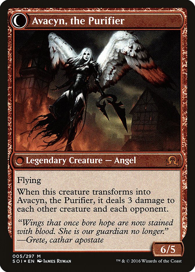 Archangel Avacyn // Avacyn, the Purifier [Shadows over Innistrad Prerelease Promos] | Impulse Games and Hobbies