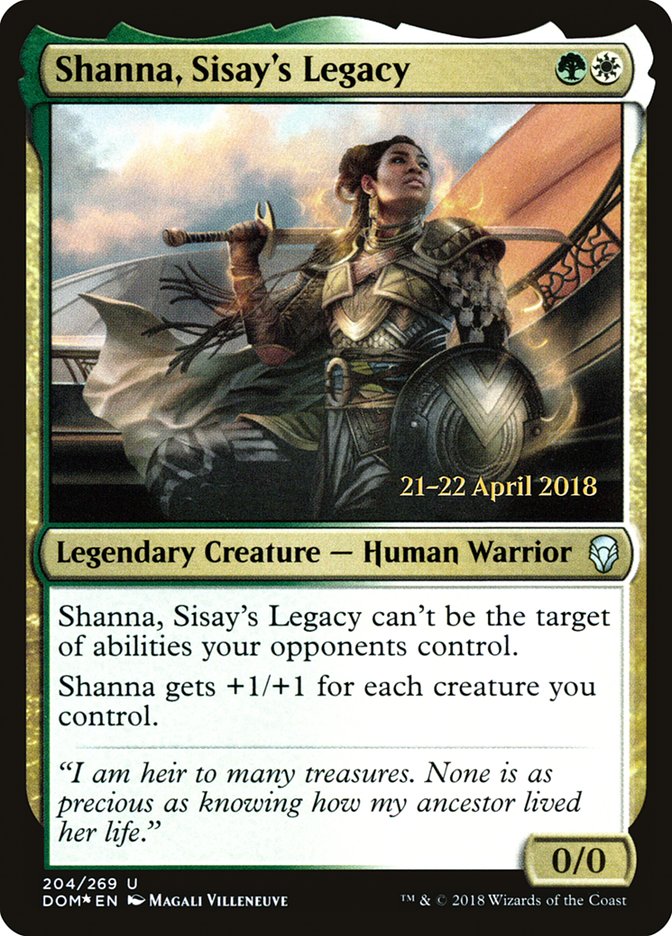 Shanna, Sisay's Legacy [Dominaria Prerelease Promos] | Impulse Games and Hobbies