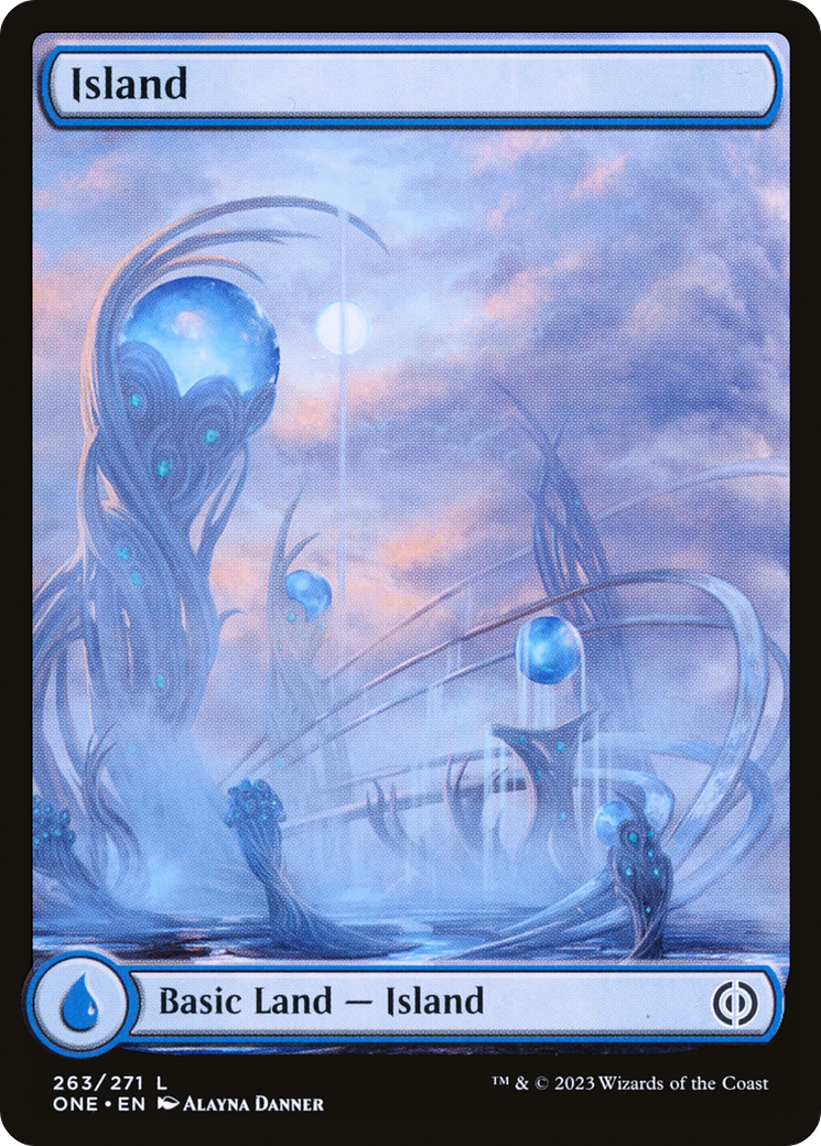 Island (263) (Full-Art) [Phyrexia: All Will Be One] | Impulse Games and Hobbies