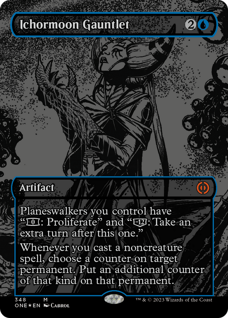 Ichormoon Gauntlet (Oil Slick Raised Foil) [Phyrexia: All Will Be One] | Impulse Games and Hobbies