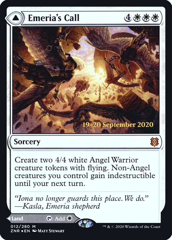 Emeria's Call // Emeria, Shattered Skyclave  [Zendikar Rising Prerelease Promos] | Impulse Games and Hobbies