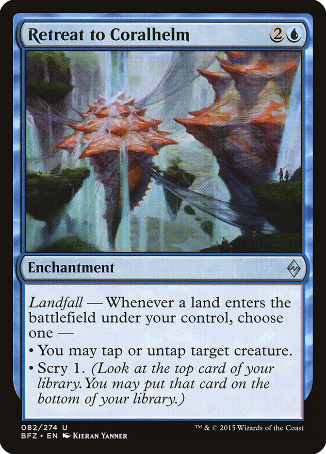 Retreat to Coralhelm [Battle for Zendikar] | Impulse Games and Hobbies