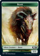 Beast // Cat (020) Double-sided Token [Core Set 2021 Tokens] | Impulse Games and Hobbies