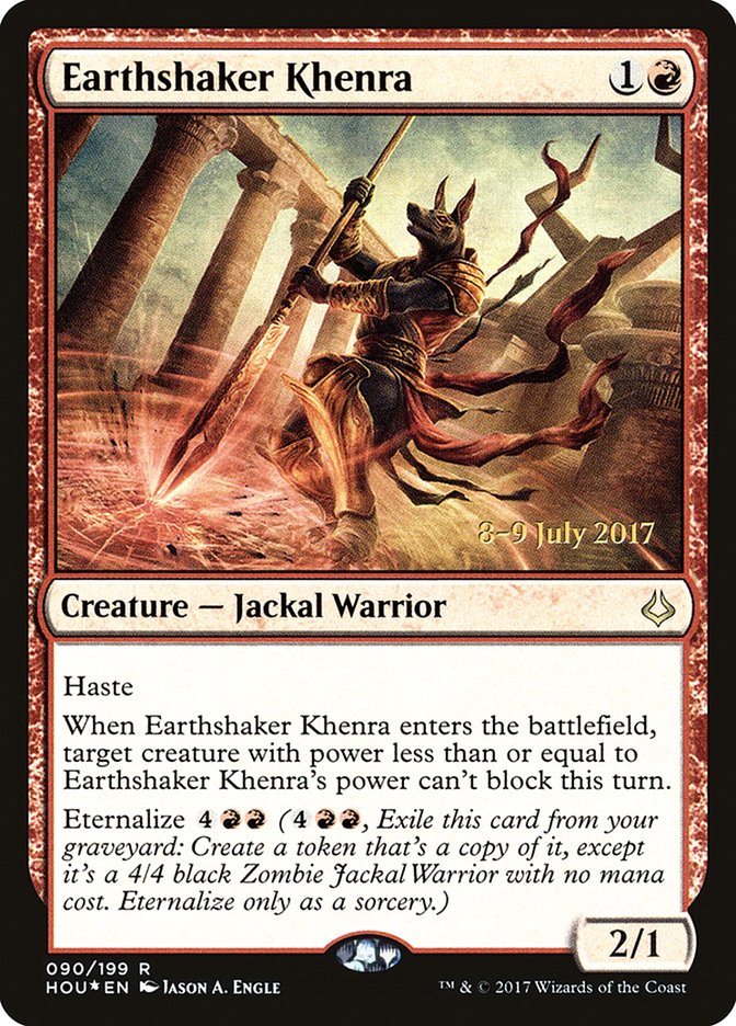 Earthshaker Khenra  [Hour of Devastation Prerelease Promos] | Impulse Games and Hobbies