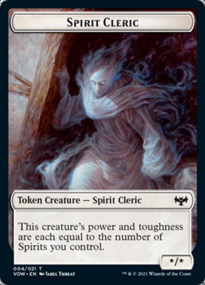 Spirit Cleric Token [Innistrad: Crimson Vow Tokens] | Impulse Games and Hobbies