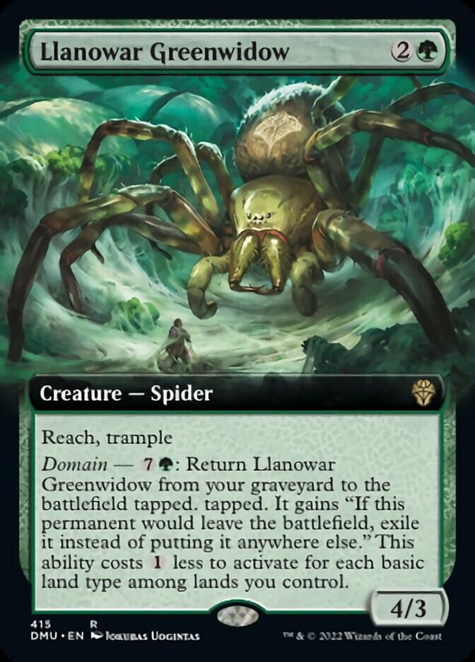 Llanowar Greenwidow (Extended Art) [Dominaria United] | Impulse Games and Hobbies