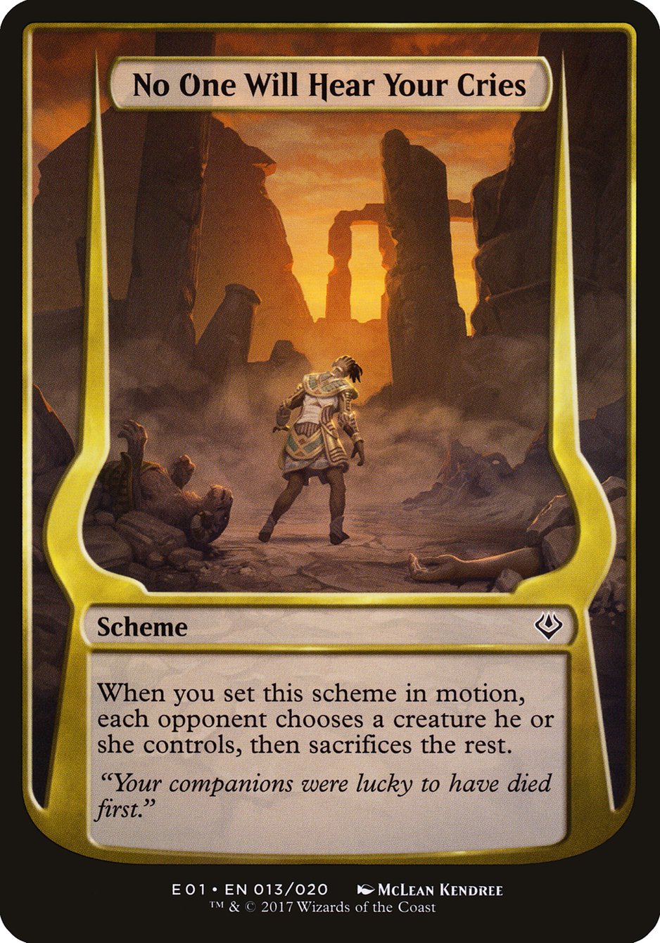 No One Will Hear Your Cries (Schemes) [Archenemy: Nicol Bolas Schemes] | Impulse Games and Hobbies