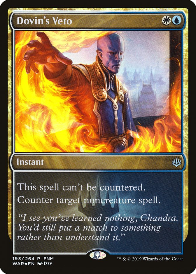 Dovin's Veto (FNM) [War of the Spark Promos] | Impulse Games and Hobbies