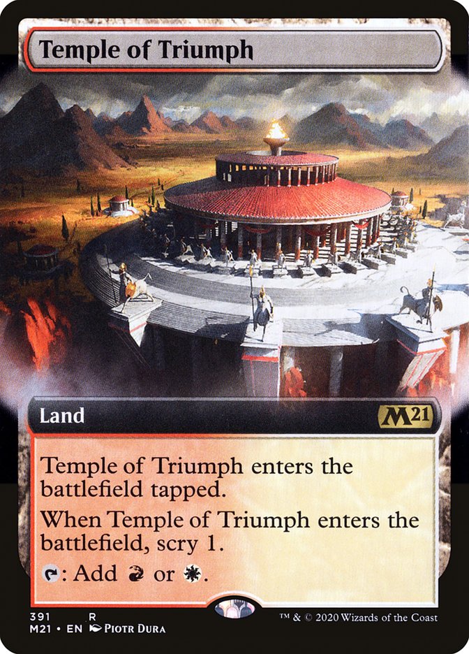 Temple of Triumph (Extended Art) [Core Set 2021] | Impulse Games and Hobbies