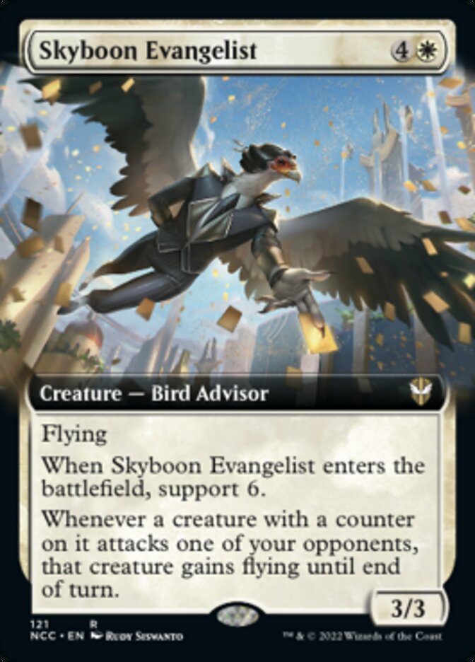 Skyboon Evangelist (Extended Art) [Streets of New Capenna Commander] | Impulse Games and Hobbies