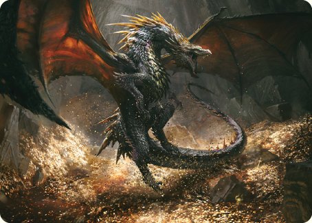 Cavern-Hoard Dragon Art Card [The Lord of the Rings: Tales of Middle-earth Art Series] | Impulse Games and Hobbies