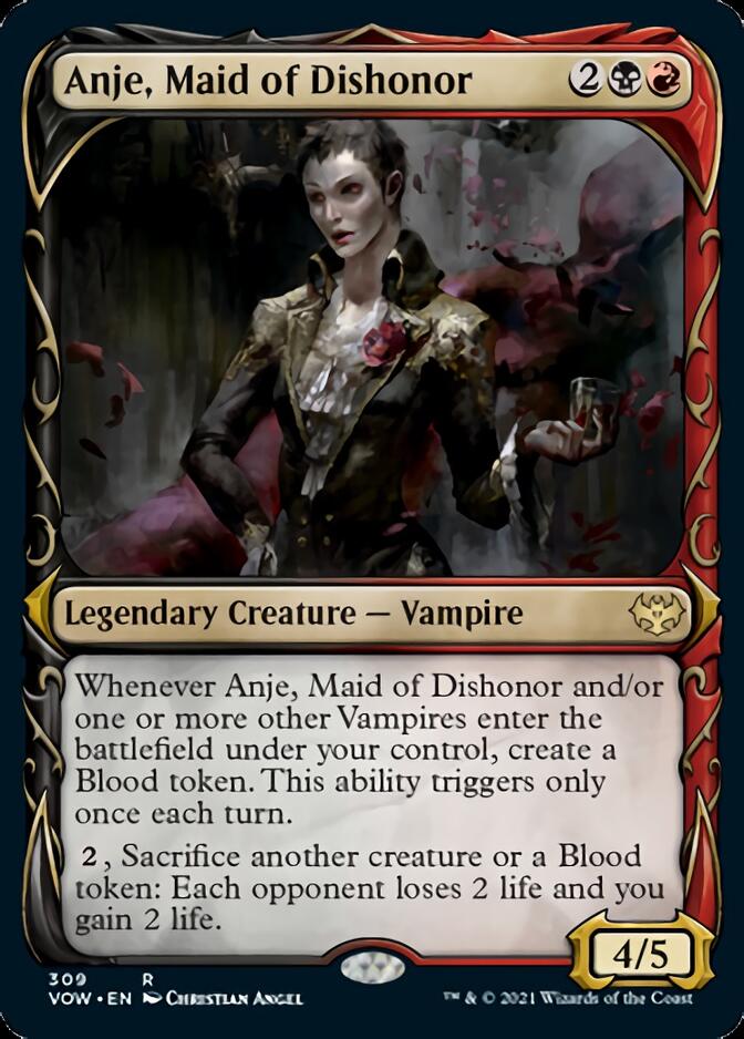 Anje, Maid of Dishonor (Showcase Fang Frame) [Innistrad: Crimson Vow] | Impulse Games and Hobbies