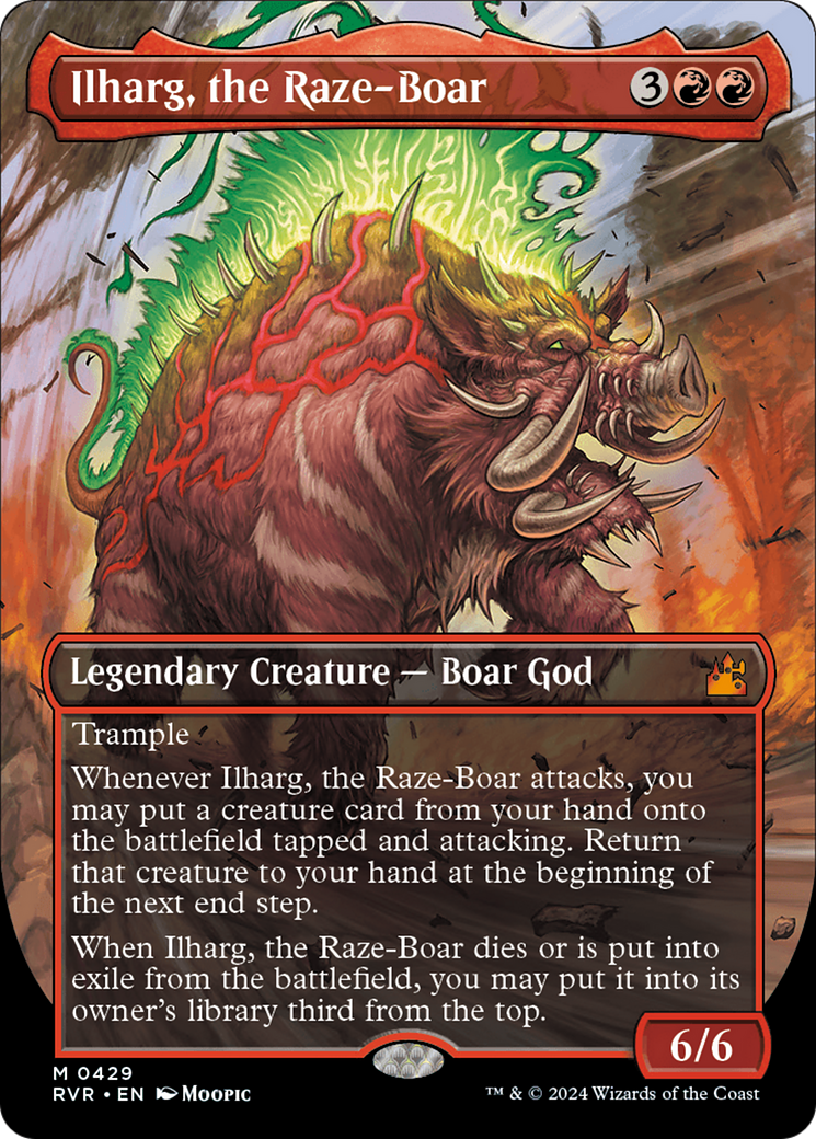 Ilharg, the Raze-Boar (Anime Borderless) [Ravnica Remastered] | Impulse Games and Hobbies