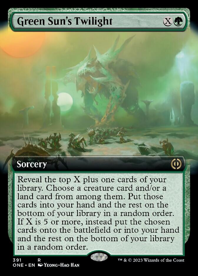 Green Sun's Twilight (Extended Art) [Phyrexia: All Will Be One] | Impulse Games and Hobbies