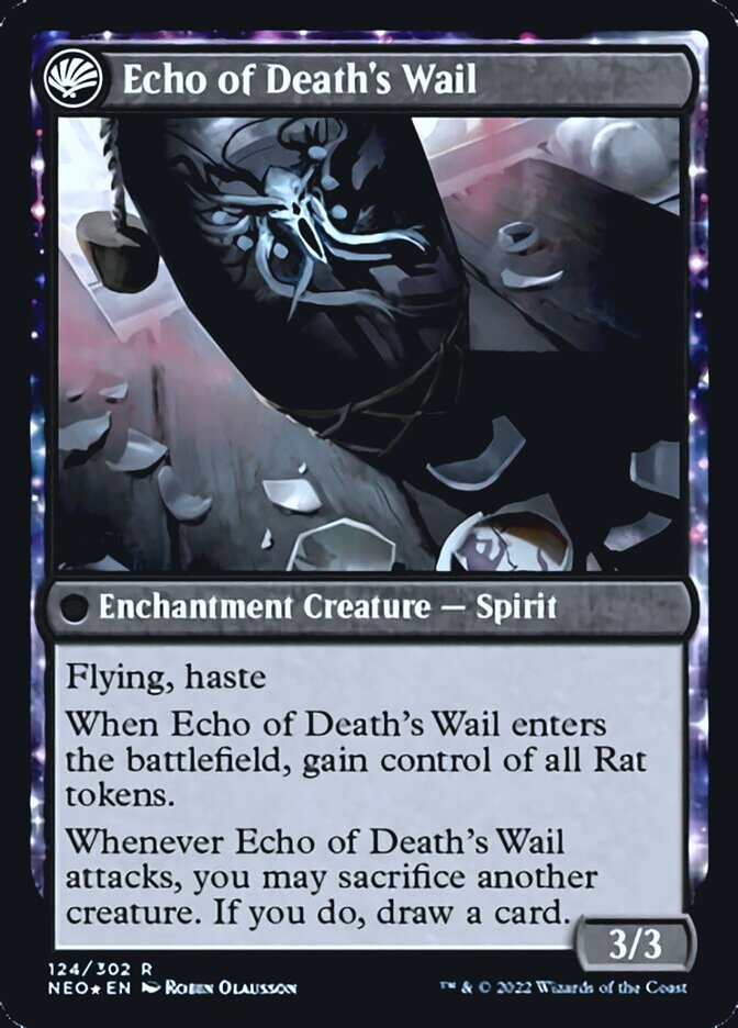 Tribute to Horobi // Echo of Death's Wail [Kamigawa: Neon Dynasty Prerelease Promos] | Impulse Games and Hobbies