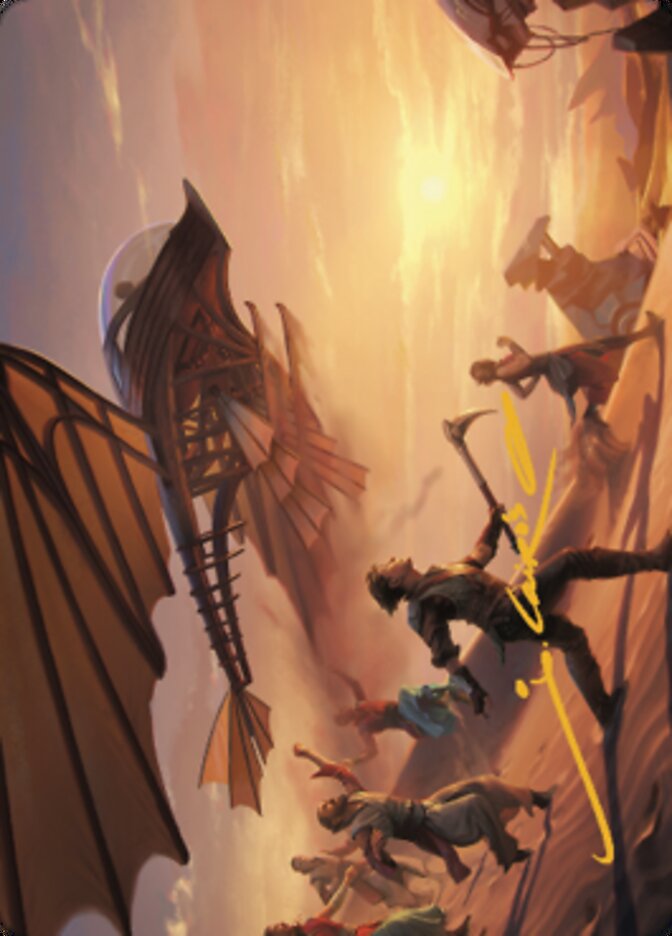 Take Flight Art Card (Gold-Stamped Signature) [The Brothers' War Art Series] | Impulse Games and Hobbies