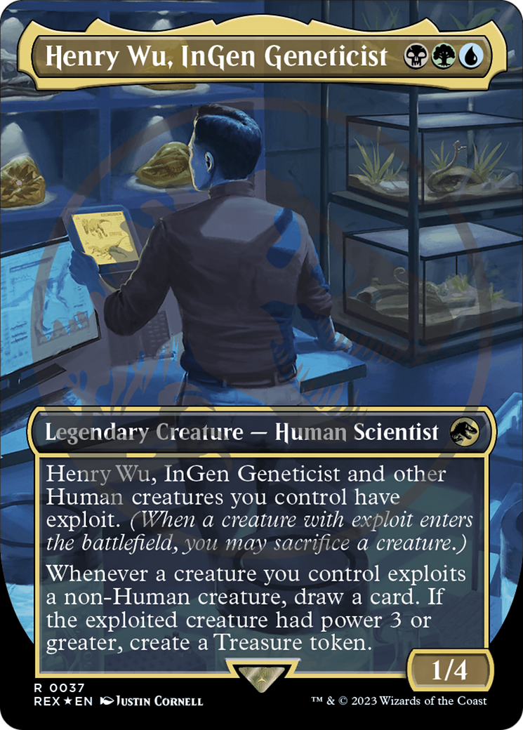 Henry Wu, InGen Geneticist Emblem (Borderless) [Jurassic World Collection Tokens] | Impulse Games and Hobbies