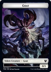 Goat // Satyr Double-sided Token [Theros Beyond Death Tokens] | Impulse Games and Hobbies