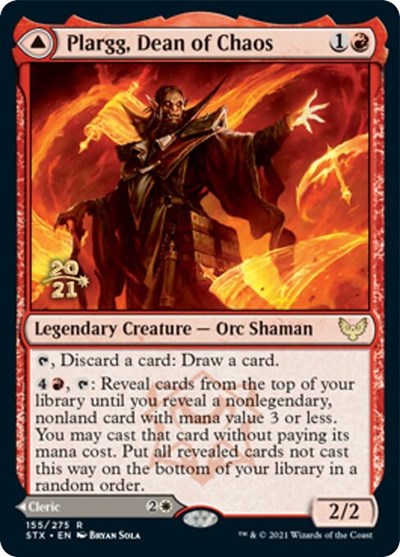 Plargg, Dean of Chaos // Augusta, Dean of Order [Strixhaven: School of Mages Prerelease Promos] | Impulse Games and Hobbies