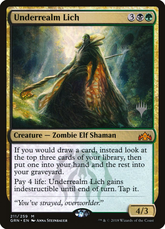 Underrealm Lich (Promo Pack) [Guilds of Ravnica Promos] | Impulse Games and Hobbies