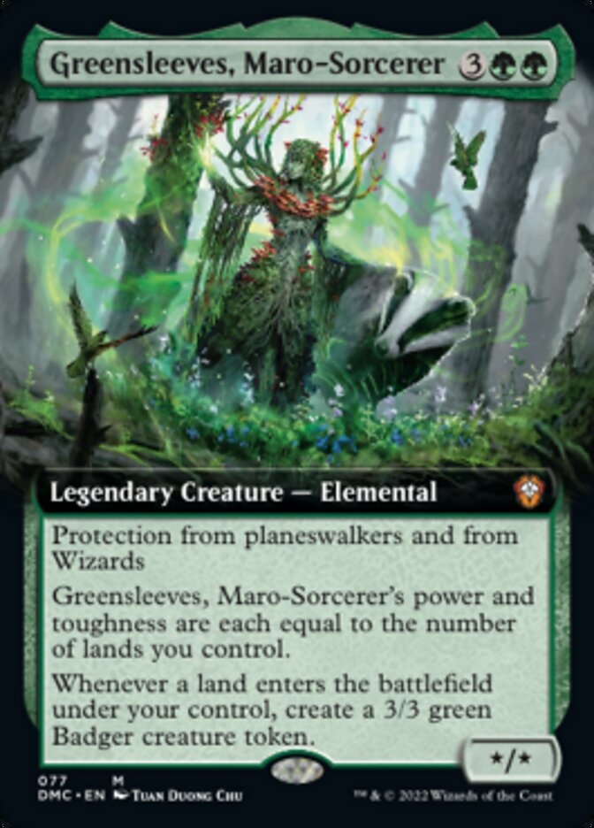 Greensleeves, Maro-Sorcerer (Extended Art) [Dominaria United Commander] | Impulse Games and Hobbies