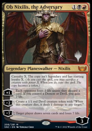 Ob Nixilis, the Adversary (Promo Pack) [Streets of New Capenna Promos] | Impulse Games and Hobbies