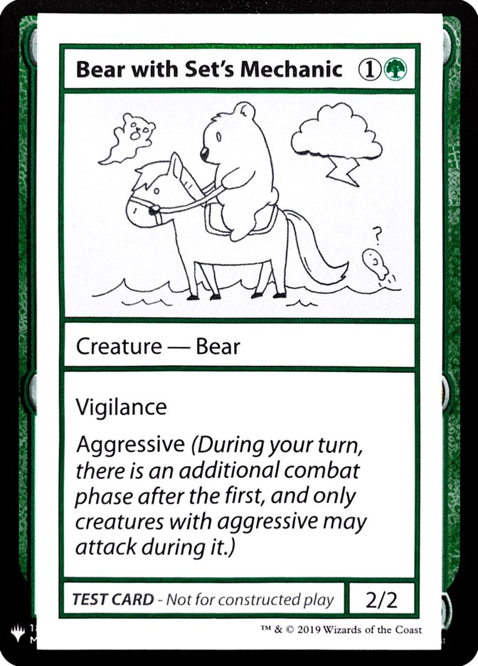 Bear with Set's Mechanic [Mystery Booster Playtest Cards] | Impulse Games and Hobbies
