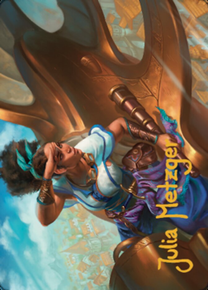 Talas Lookout Art Card (Gold-Stamped Signature) [Dominaria United Art Series] | Impulse Games and Hobbies