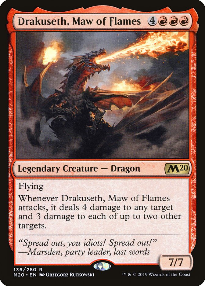 Drakuseth, Maw of Flames [Core Set 2020] | Impulse Games and Hobbies