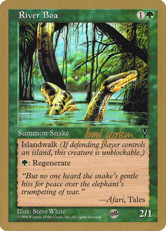 River Boa (Svend Geertsen) (SB) [World Championship Decks 1997] | Impulse Games and Hobbies