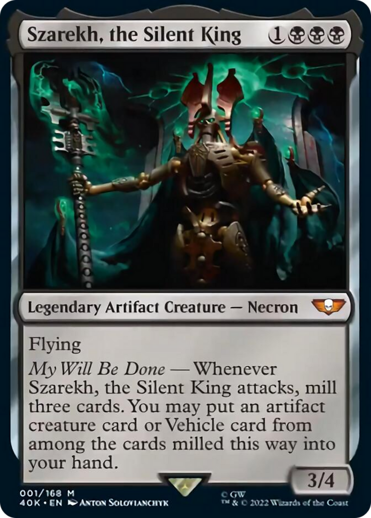 Szarekh, the Silent King (Display Commander) (Etched Foil) [Universes Beyond: Warhammer 40,000] | Impulse Games and Hobbies