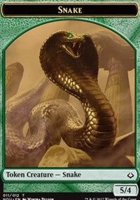 Snake // Warrior Double-sided Token [Hour of Devastation Tokens] | Impulse Games and Hobbies