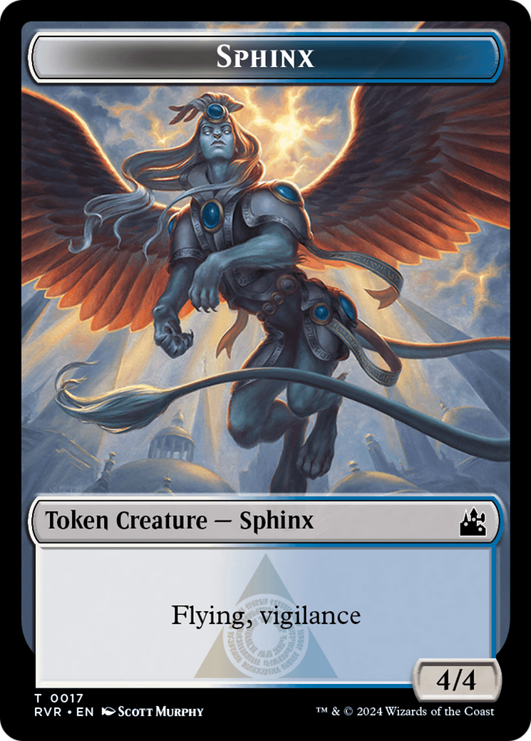 Saproling // Sphinx Double-Sided Token [Ravnica Remastered Tokens] | Impulse Games and Hobbies