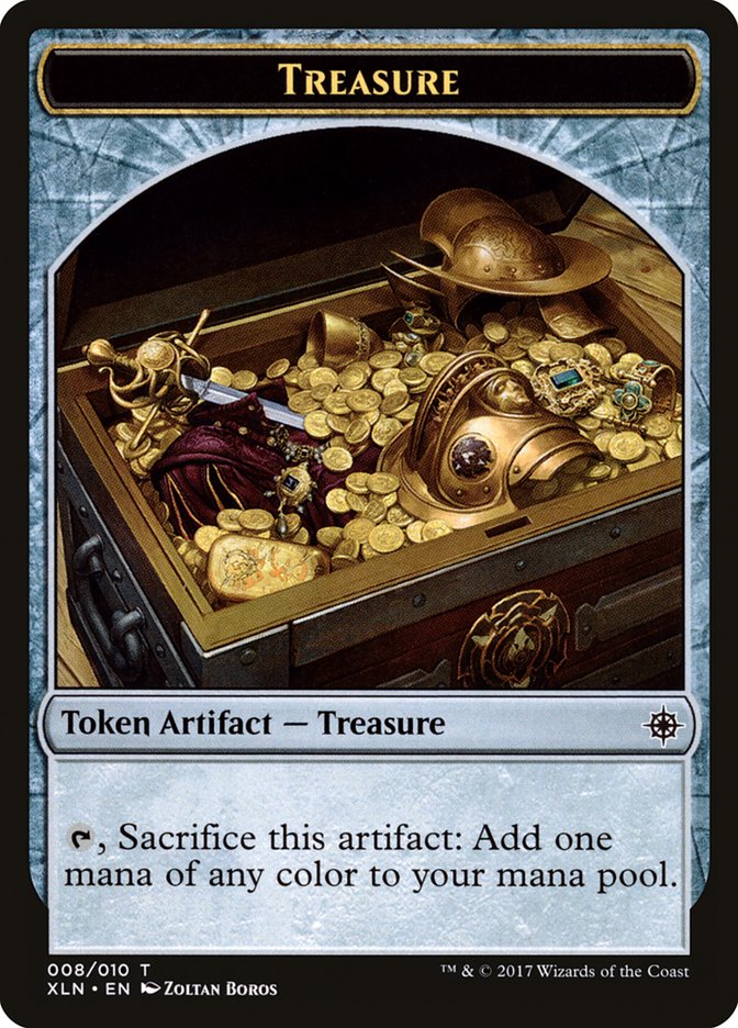 Treasure (008/010) [Ixalan Tokens] | Impulse Games and Hobbies