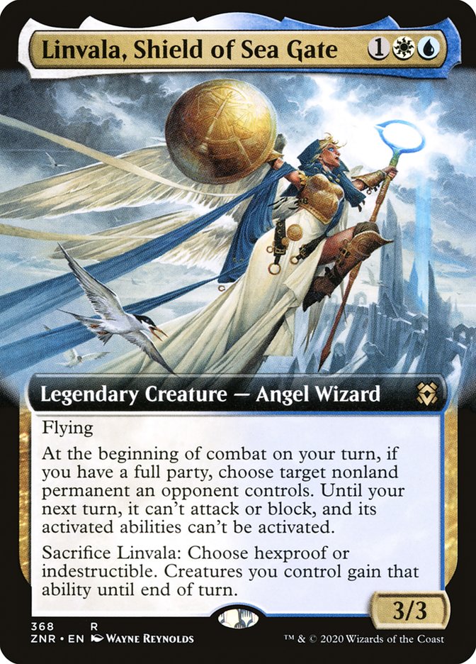 Linvala, Shield of Sea Gate (Extended Art) [Zendikar Rising] | Impulse Games and Hobbies