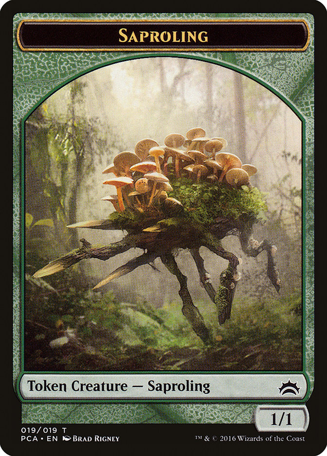 Saproling // Goblin Double-Sided Token [Planechase Anthology Tokens] | Impulse Games and Hobbies