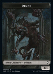 Treasure // Demon Double-sided Token [Commander Legends: Battle for Baldur's Gate Tokens] | Impulse Games and Hobbies