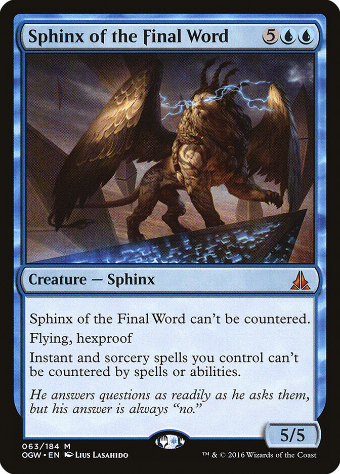 Sphinx of the Final Word [Oath of the Gatewatch] | Impulse Games and Hobbies