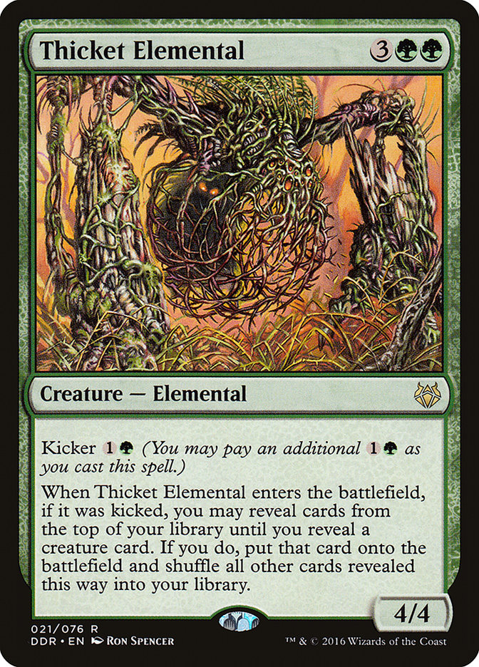 Thicket Elemental [Duel Decks: Nissa vs. Ob Nixilis] | Impulse Games and Hobbies