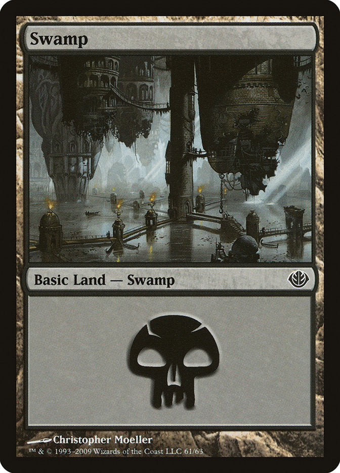 Swamp (61) [Duel Decks: Garruk vs. Liliana] | Impulse Games and Hobbies