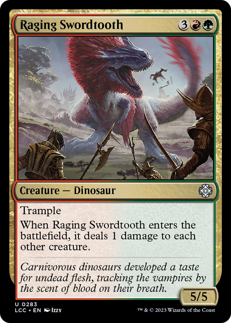 Raging Swordtooth [The Lost Caverns of Ixalan Commander] | Impulse Games and Hobbies