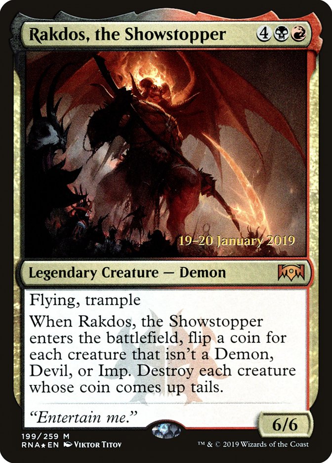 Rakdos, the Showstopper [Ravnica Allegiance Prerelease Promos] | Impulse Games and Hobbies