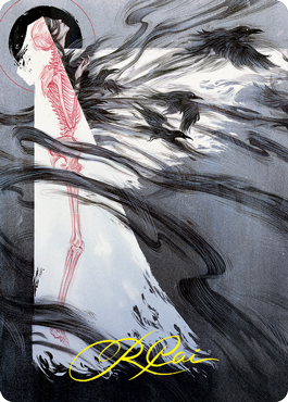 Tendrils of Agony Art Card (Gold-Stamped Signature) [Strixhaven: School of Mages Art Series] | Impulse Games and Hobbies