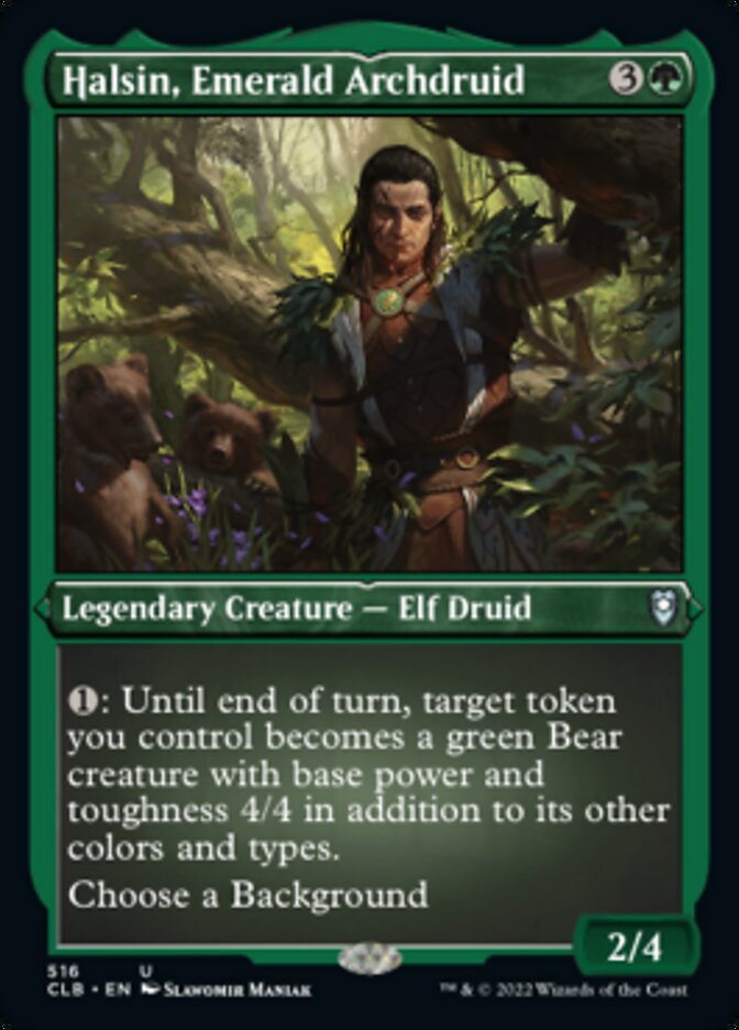 Halsin, Emerald Archdruid (Foil Etched) [Commander Legends: Battle for Baldur's Gate] | Impulse Games and Hobbies