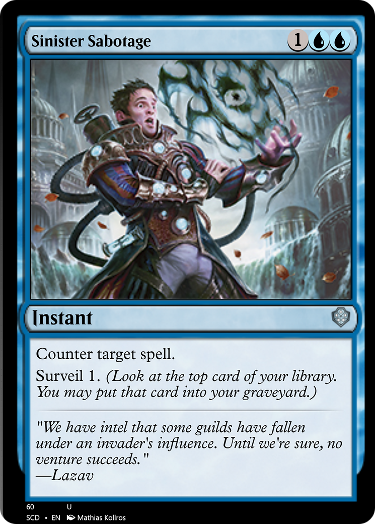 Sinister Sabotage [Starter Commander Decks] | Impulse Games and Hobbies