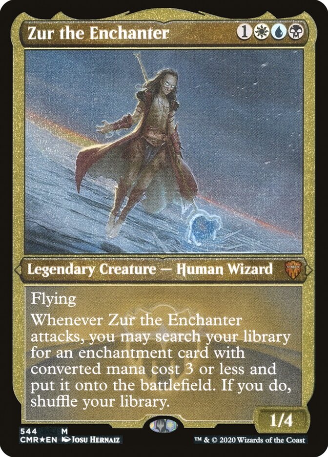 Zur the Enchanter (Etched) [Commander Legends] | Impulse Games and Hobbies