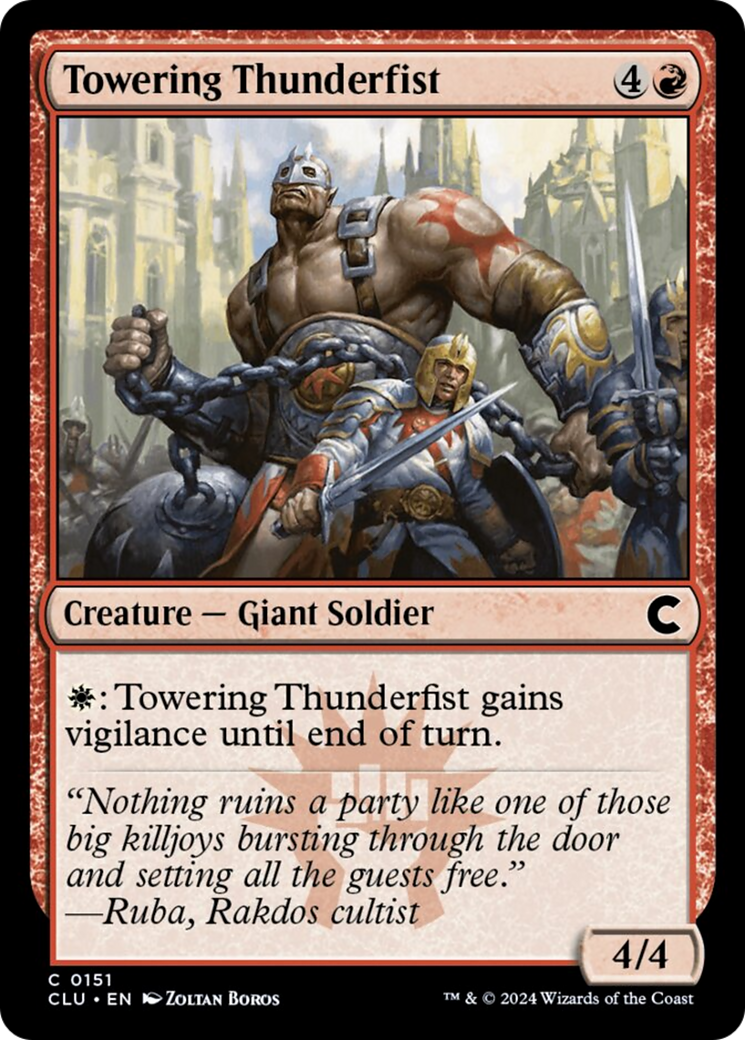 Towering Thunderfist [Ravnica: Clue Edition] | Impulse Games and Hobbies