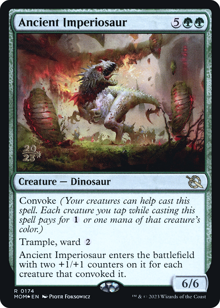 Ancient Imperiosaur [March of the Machine Prerelease Promos] | Impulse Games and Hobbies