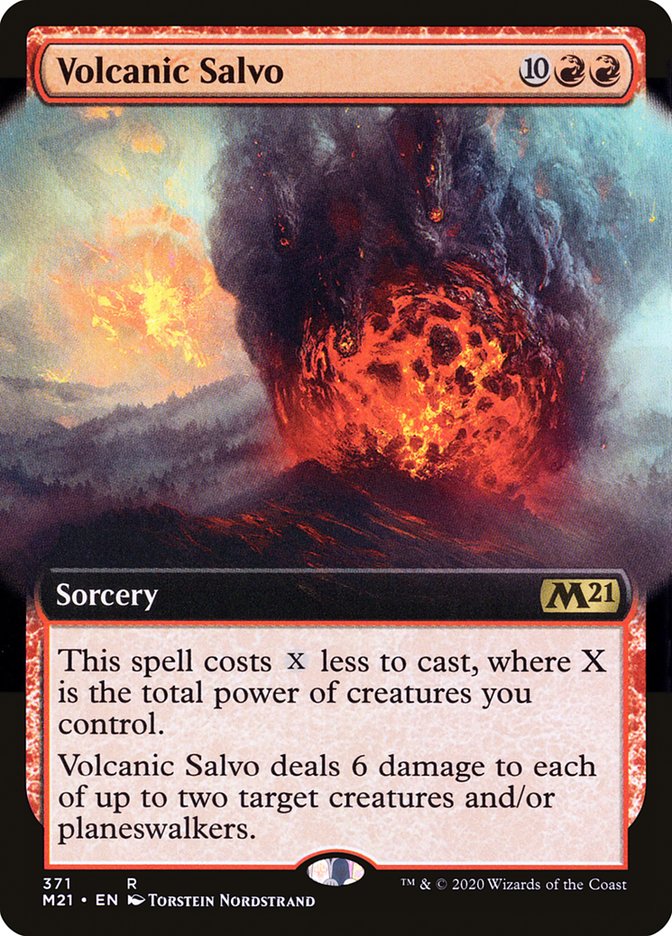 Volcanic Salvo (Extended Art) [Core Set 2021] | Impulse Games and Hobbies